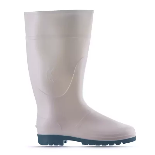 Bota de agua laboral antideslizante Mavinsa Rain blanca verde