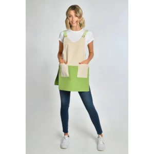Estola de comercio loneta verde Dyneke 8076385, vista frontal con modelo
