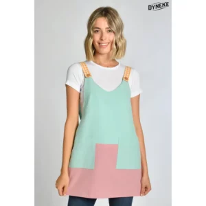 Estola de comercio loneta rosa Dyneke 8076386, vista frontal con modelo