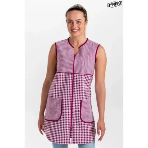 Bata cremallera s/m morada Dyneke 8322186, vista frontal con modelo