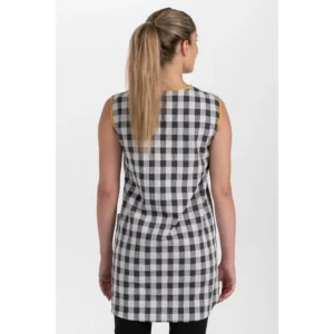 Bata cremallera s/m gris Dyneke 8322246, vista trasera con modelo
