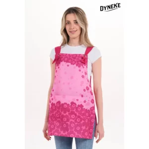 Estola flores rosas tirantes Dyneke 8324711, vista frontal con modelo