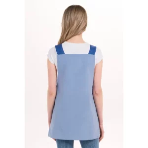 Estola flores azules tirantes Dyneke 8373389, vista trasera con modelo