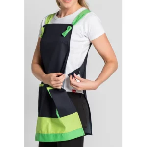 Estola multiservicios verde Dyneke 8474887, vista lateral con modelo