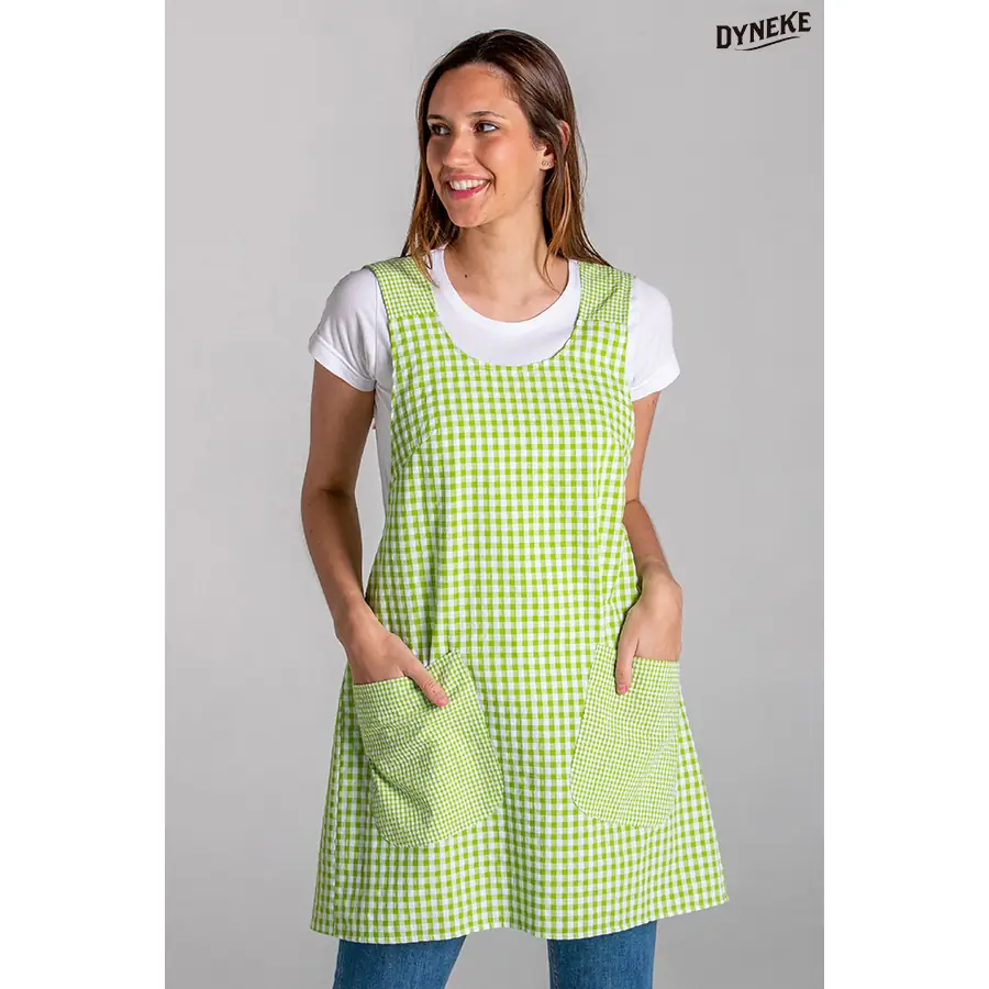 Estola Dyneke Teacher Pistacho 8959971 1 Estola teacher cuadro pistacho Dyneke 8959971, vista frontal con modelo