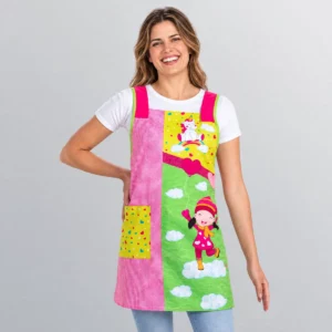 Batas, pichis y estolas para Maestra de Infantil en Las Palmas 22 Estola Dyneke Unicornio 8987871, vista frontal con modelo
