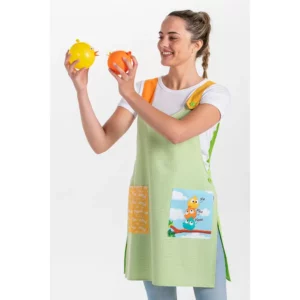 Estola maestra infantil pio pio Dyneke 8995224, vista frontal con modelo