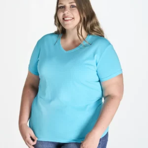 Camiseta cuello de pico Mujer JHK CURVSPICO
