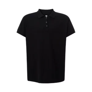 Polo JHK CURVSPOLO en negro, vista frontal