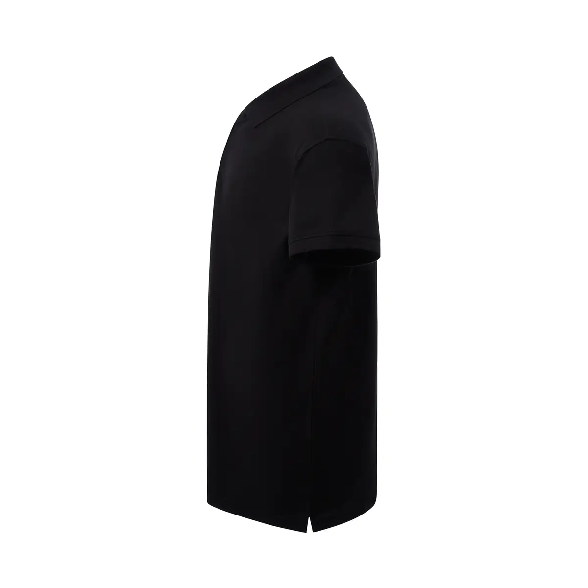 Polo piqué mujer tallas grandes JHK CURVSPOLO 3 Polo JHK CURVSPOLO en negro, vista lateral
