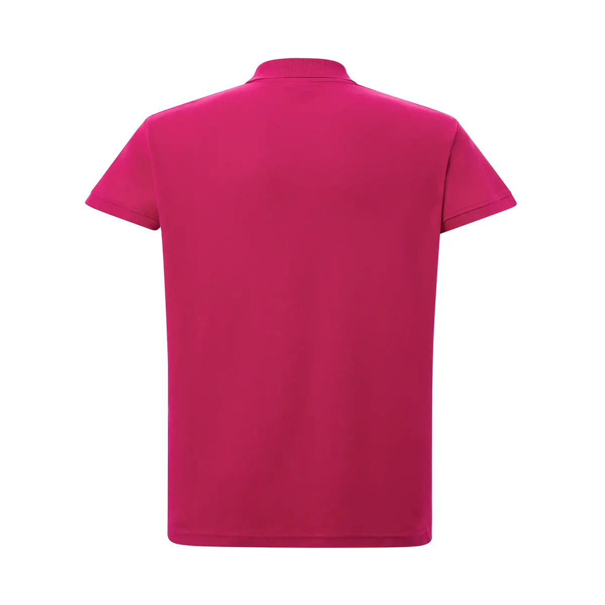 Polo piqué mujer tallas grandes JHK CURVSPOLO 7 Polo JHK CURVSPOLO en fucsia, vista trasera