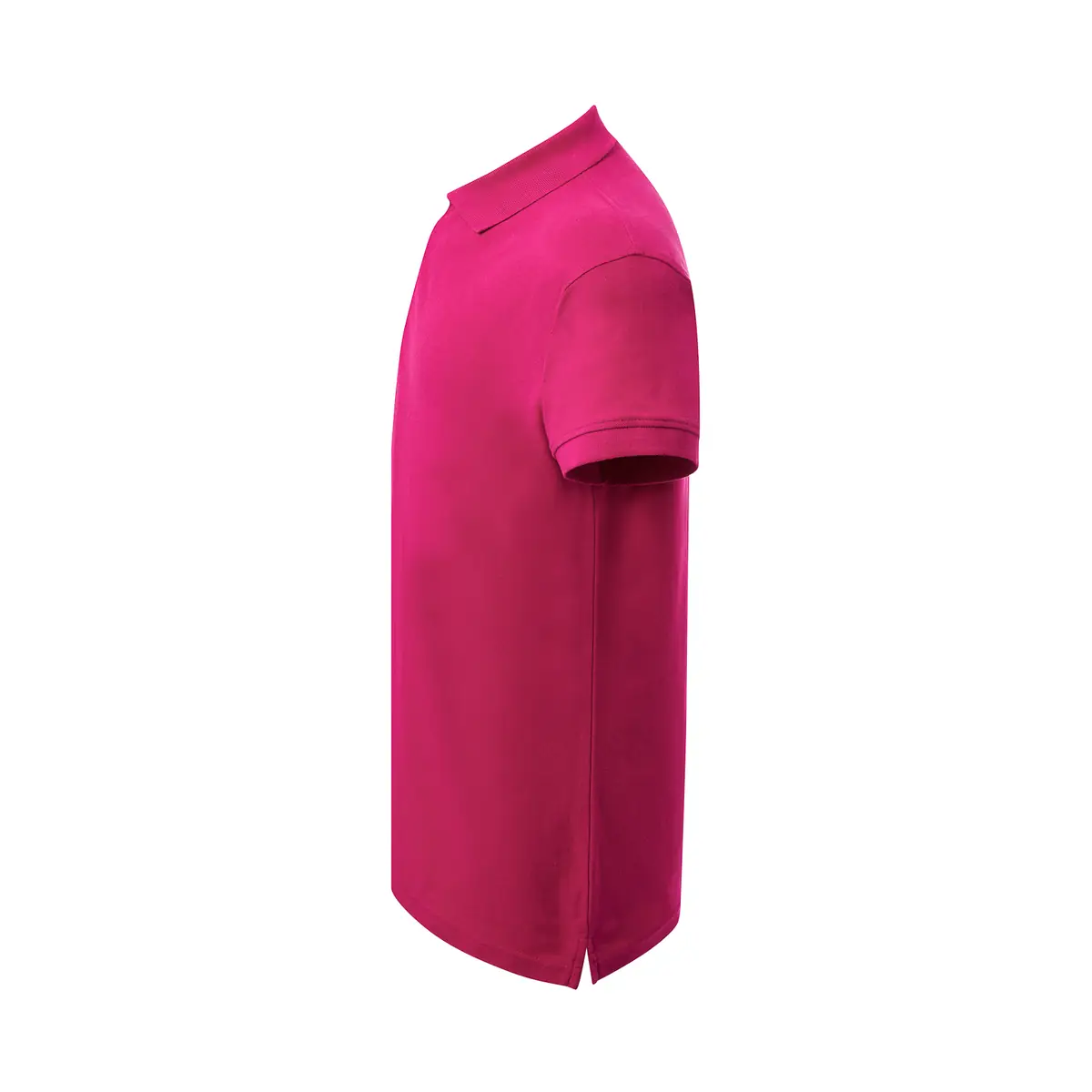 Polo piqué mujer tallas grandes JHK CURVSPOLO 6 Polo JHK CURVSPOLO en fucsia, vista lateral