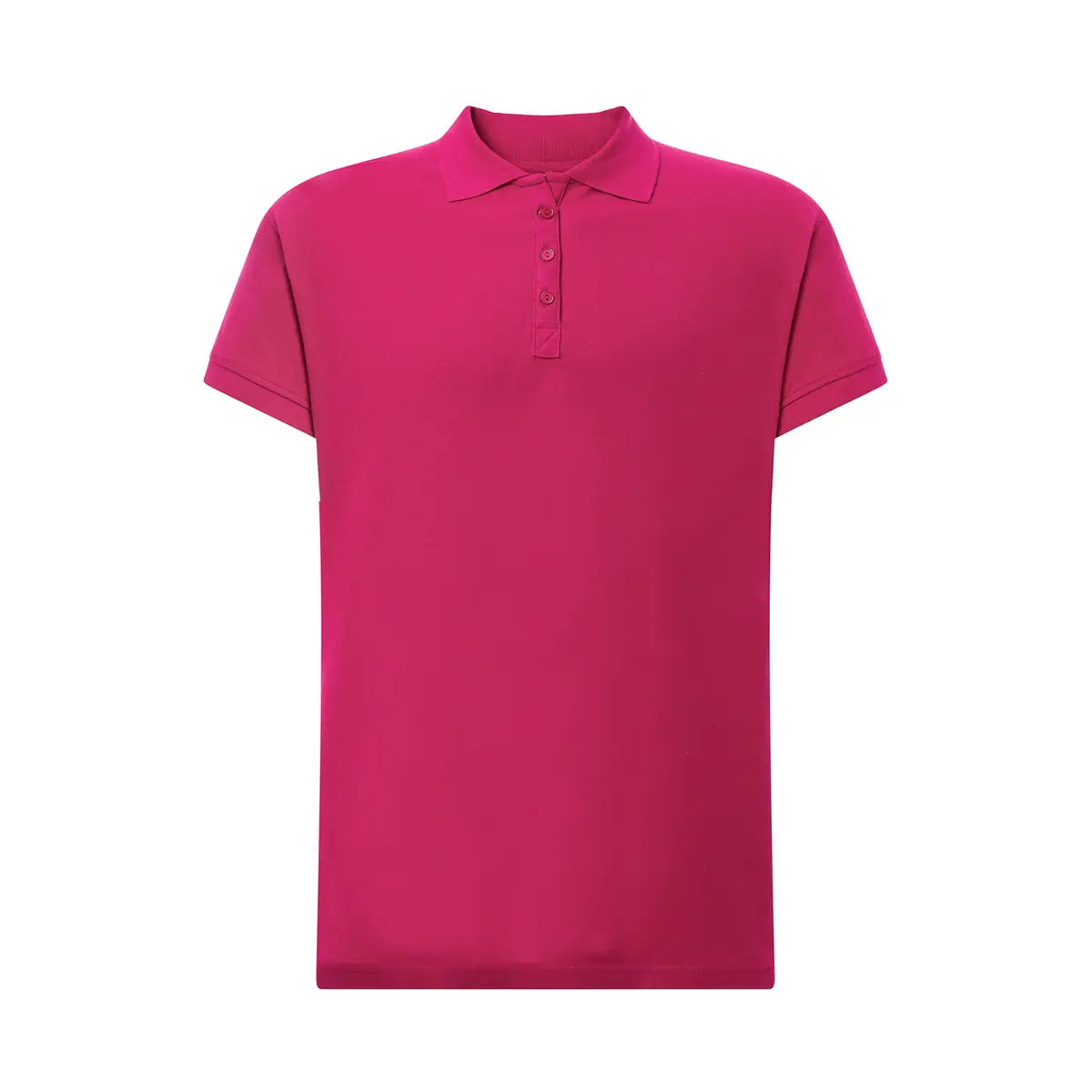 Polo piqué mujer tallas grandes JHK CURVSPOLO 5 Polo JHK CURVSPOLO en fucsia, vista frontal