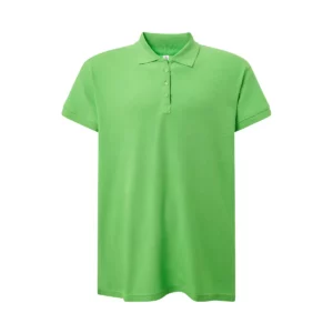 Polo JHK CURVSPOLO en verde lima, vista frontal