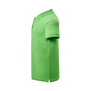 Polo JHK CURVSPOLO en verde lima, vista lateral