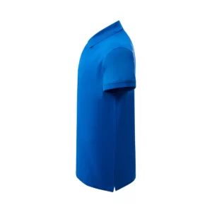 Polo JHK CURVSPOLO en azul royal, vista lateral