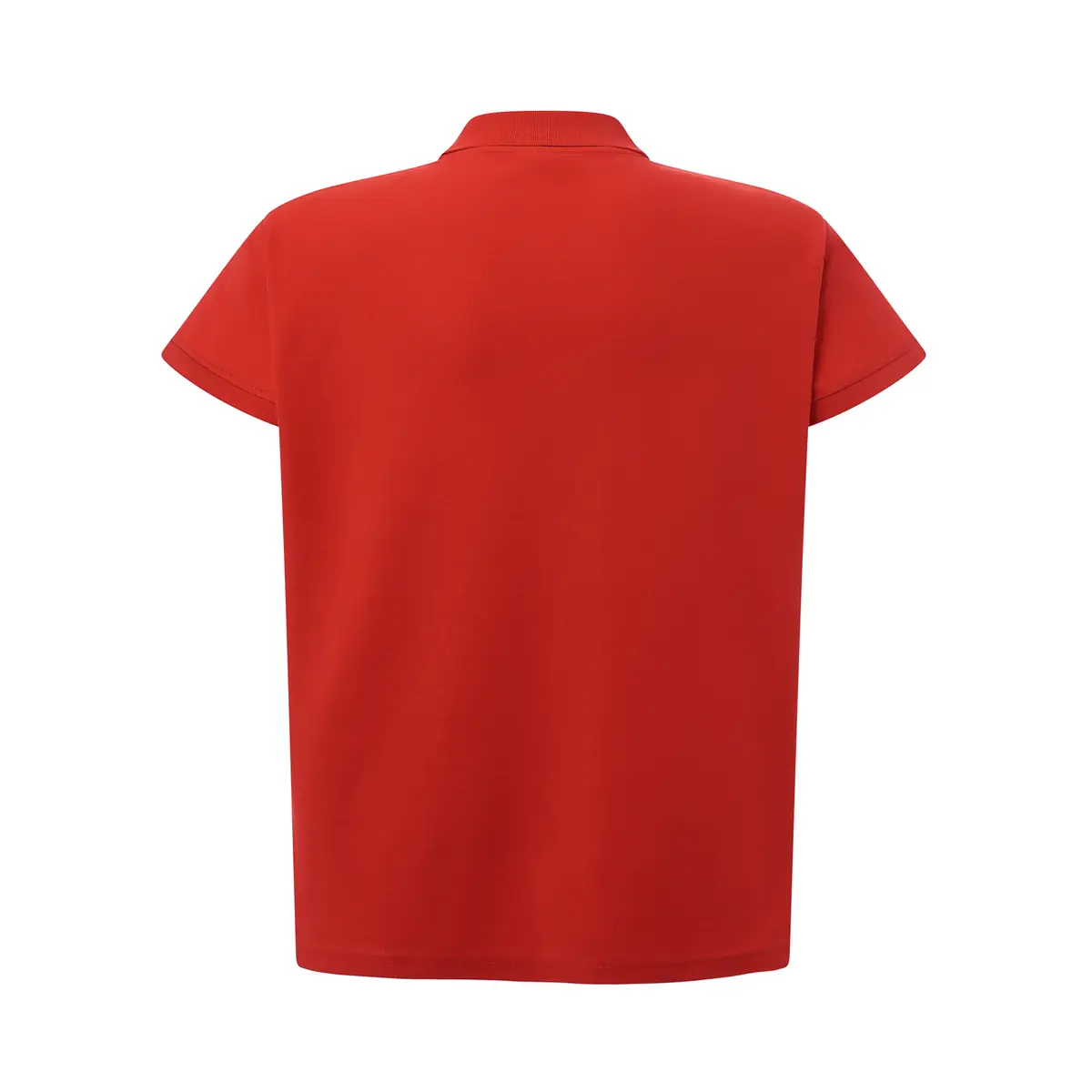 Polo piqué mujer tallas grandes JHK CURVSPOLO 19 Polo JHK CURVSPOLO en rojo, vista trasera