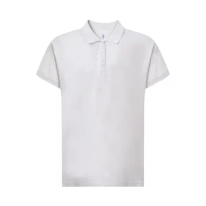 Polo JHK CURVSPOLO en blanco, vista frontal