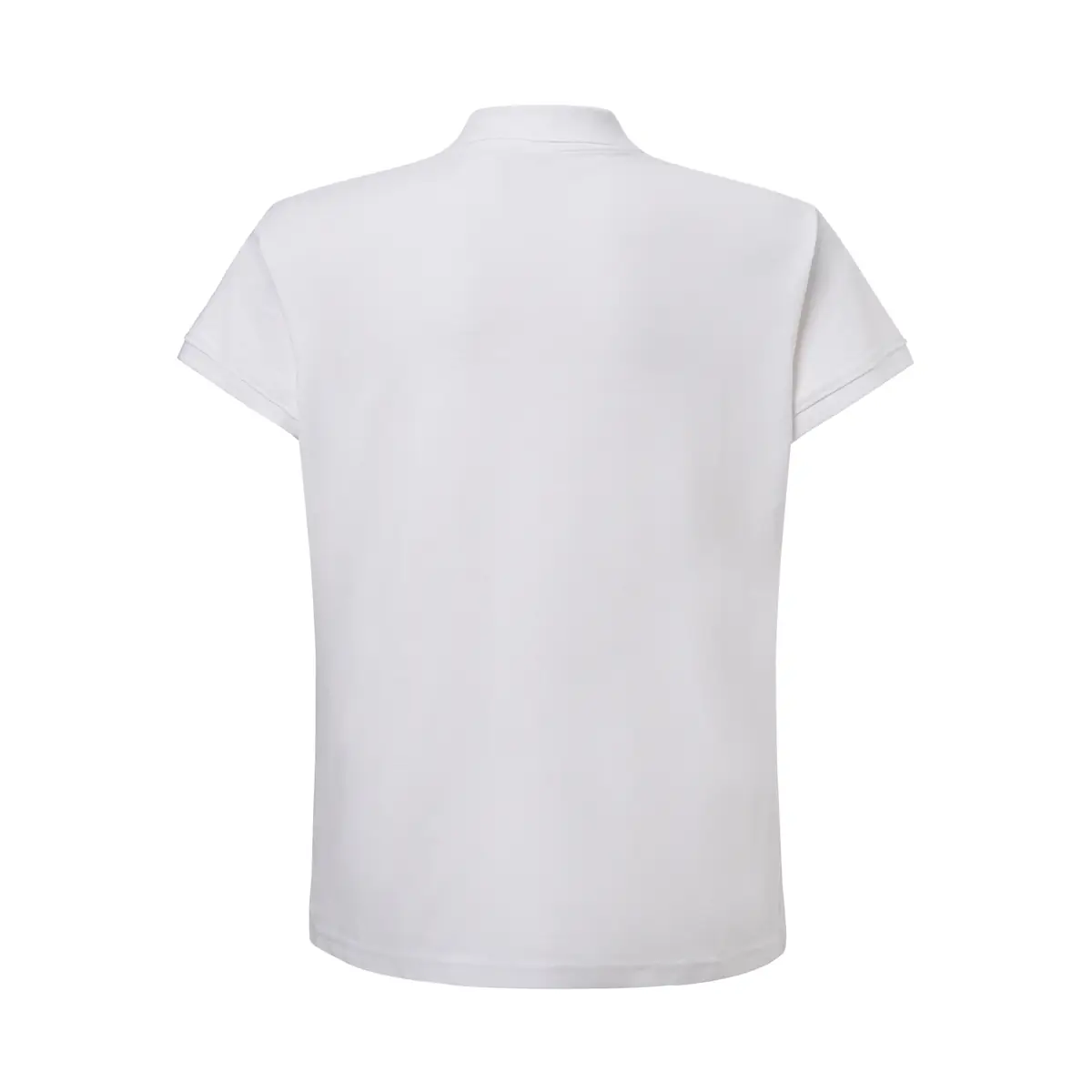 Polo piqué mujer tallas grandes JHK CURVSPOLO 22 Polo JHK CURVSPOLO en blanco, vista trasera