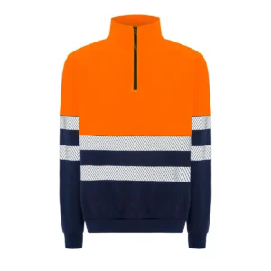Sudadera JHK HV05U00 en Navy/Orange fluor, vista frontal