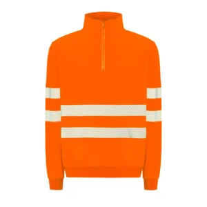 Sudadera JHK HV05U00 en Orange fluor, vista frontal