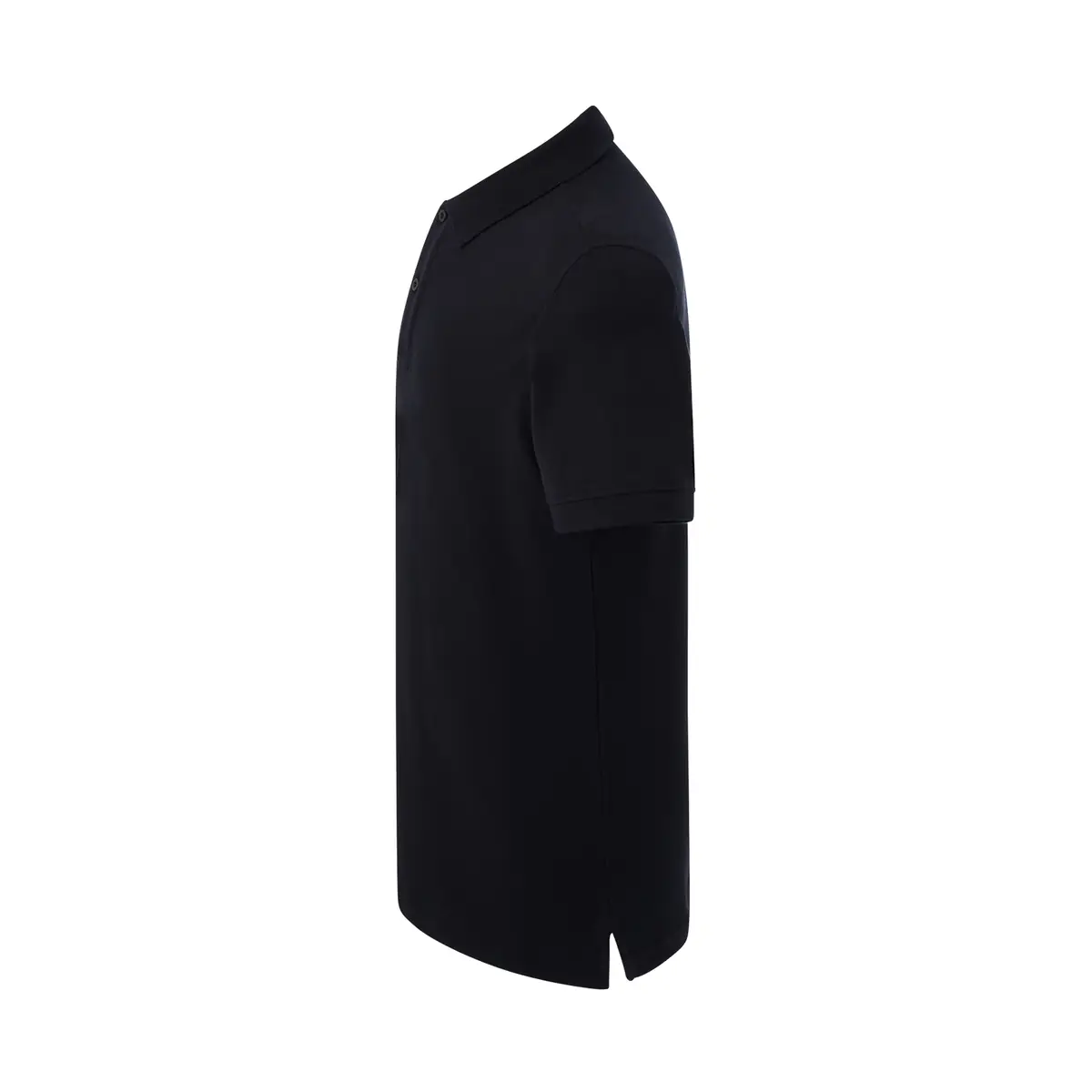 Polo piqué hombre manga corta JHK JTPOLO 6 Polo JHK JTPOLO en negro, vista lateral