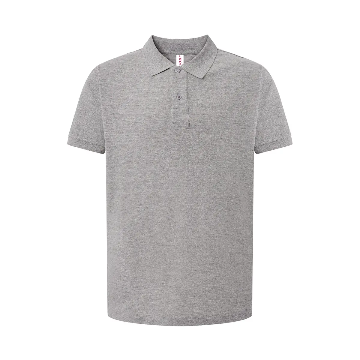 Polo piqué hombre manga corta JHK JTPOLO 11 Polo JHK JTPOLO en gris vigoré, vista frontal