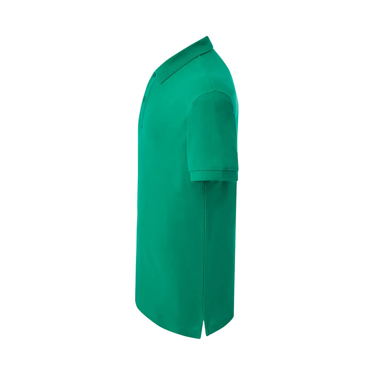 Polo piqué hombre manga corta JHK JTPOLO 15 Polo JHK JTPOLO en verde kelly, vista lateral