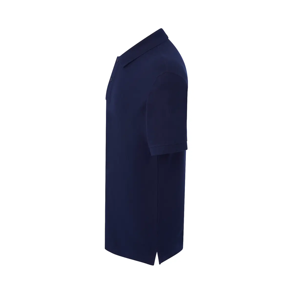 Polo piqué hombre manga corta JHK JTPOLO 18 Polo JHK JTPOLO en azul marino, vista lateral