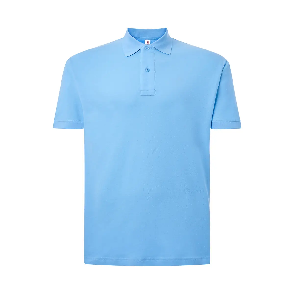 Polo piqué hombre manga corta JHK JTPOLO 26 Polo JHK JTPOLO en azul cielo, vista frontal