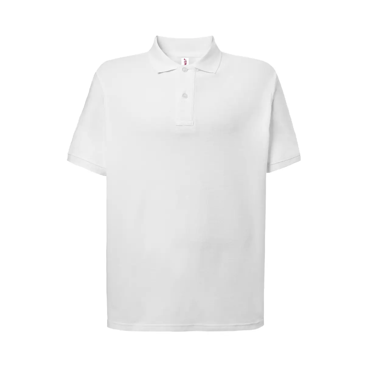 Polo piqué hombre manga corta JHK JTPOLO 29 Polo JHK JTPOLO en blanco, vista frontal