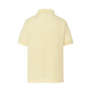 Polo infantil JHK PKID210 en crema mantequilla, vista trasera