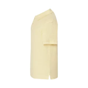 Polo infantil JHK PKID210 en crema mantequilla, vista lateral