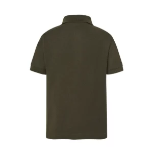 Polo infantil JHK PKID210 en verde bosque, vista trasera