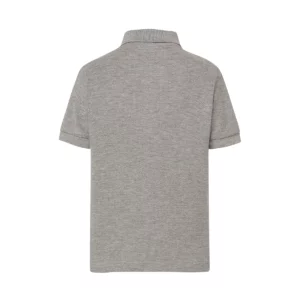Polo infantil JHK PKID210 en gris vigoré, vista trasera