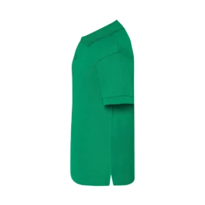 Polo infantil JHK PKID210 en verde kelly, vista lateral