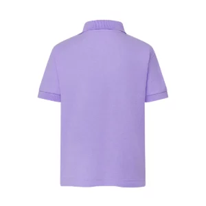 Polo infantil JHK PKID210 en lavanda, vista trasera