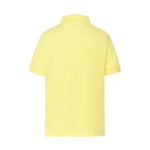 Polo infantil JHK PKID210 en amarillo claro, vista trasera