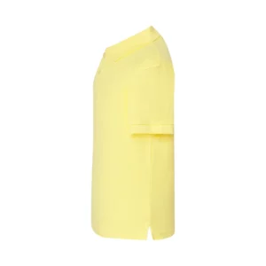 Polo infantil JHK PKID210 en amarillo claro, vista lateral