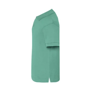 Polo infantil JHK PKID210 en verde musgo, vista lateral