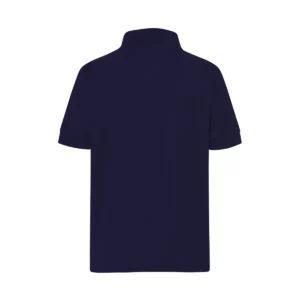Polo infantil JHK PKID210 en azul marino, vista trasera