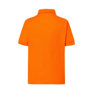 Polo infantil JHK PKID210 en naranja, vista trasera