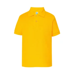 Polo infantil JHK PKID210 en melocotón, vista frontal