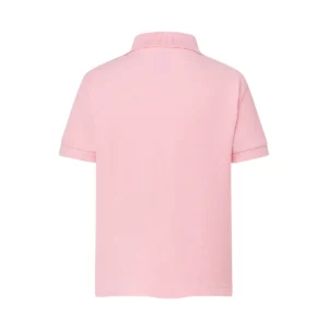 Polo infantil JHK PKID210 en rosa, vista trasera