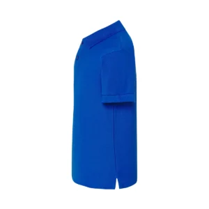Polo infantil JHK PKID210 en azul royal, vista lateral