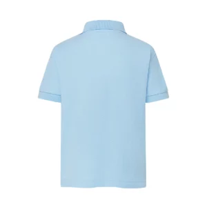 Polo infantil JHK PKID210 en azul cielo, vista trasera