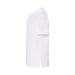 Polo infantil JHK PKID210 en blanco, vista lateral