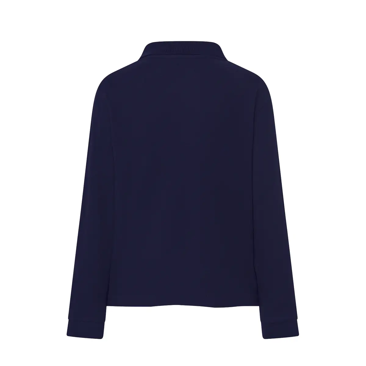 Polo piqué infantil manga larga JHK PKID210LS 16 Polo infantil JHK PKID210LS en azul marino de manga larga, vista trasera