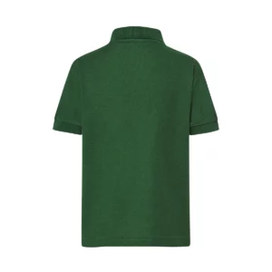 Polo infantil JHK PKID210SCH en verde botella, vista trasera