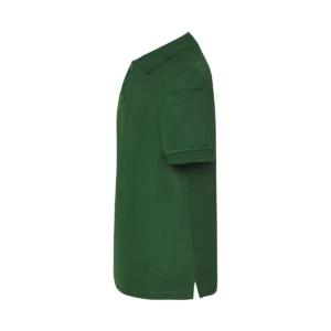 Polo infantil JHK PKID210SCH en verde botella, vista lateral